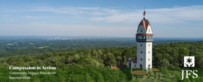 A view of Heublein Tower from the Summer 2026 Compassion in Action e-newsletter.