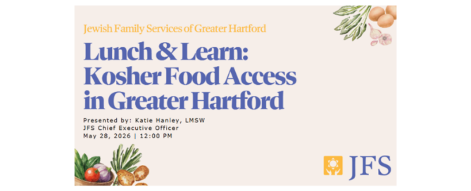 Opening slide from JFS presentation on Connecticut Kosher Food Insecurity Study.